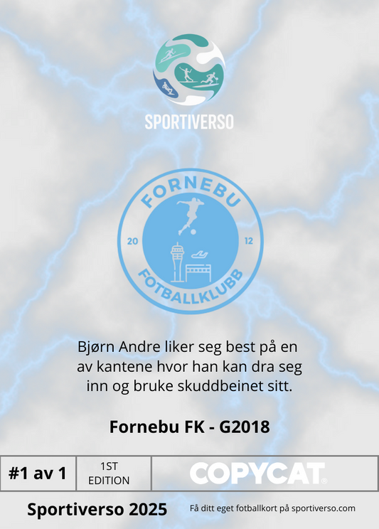 Sportiverso Originals Trading Cards, 1st Edition